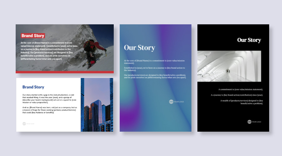 Tell Your Brand Story with Customizable Design Templates